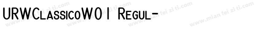 URWClassicoW01 Regul字体转换
